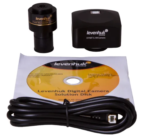 Fotografie Levenhuk D740T 5.1M Digitales Trinokular-Mikroskop,  18