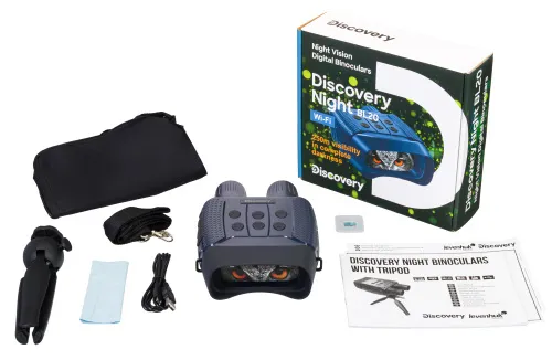Fotografie Levenhuk Discovery Night BL20 Digitales Nachtsicht-Fernglas mit Stativ,  2