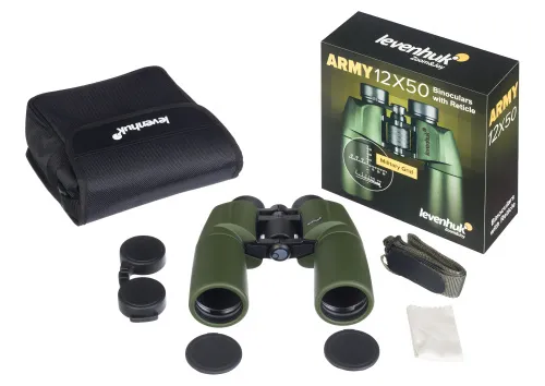 Fotografie Levenhuk Army 12x50 Fernglas mit Absehen,  5