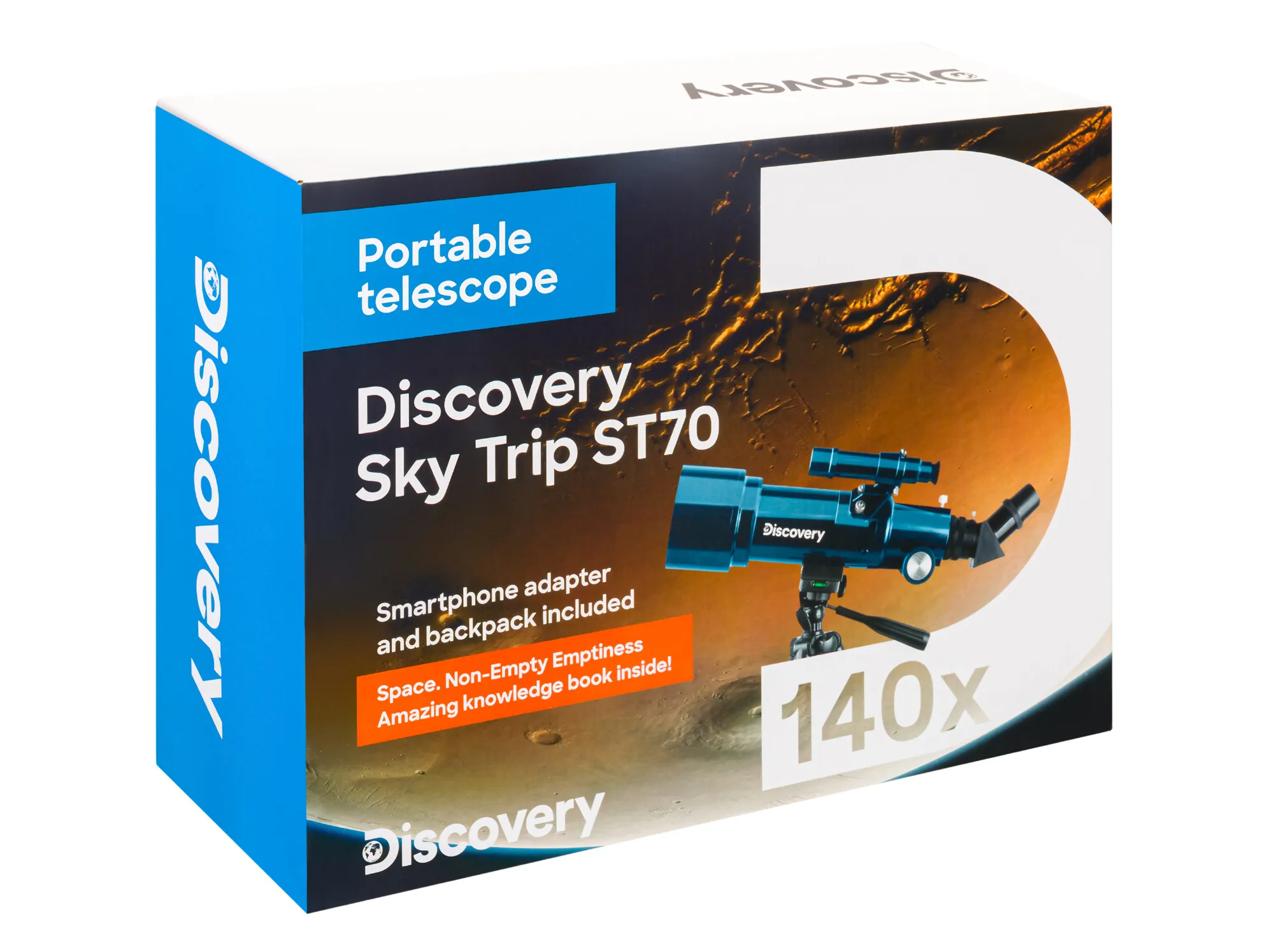 Abbildung Levenhuk Discovery Sky Trip ST70-Teleskop mit Buch,  16