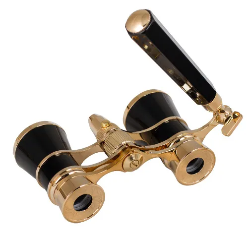 Abbildung Levenhuk Broadway 325N Opernglas (schwarz Lorgnette mit LED-Licht),  3