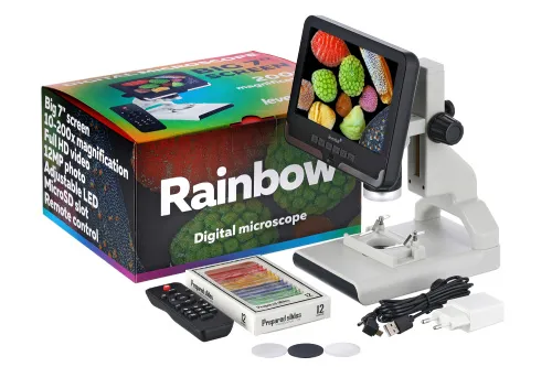 Foto Levenhuk-Digitalmikroskop Rainbow DM700 LCD,  2