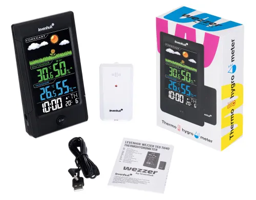 Fotografie Levenhuk Wezzer Teo TH40 Thermohygrometer,  2